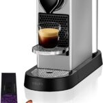 Automatic Pod coffee machine for Americano, Decaf, Espresso by Krups in Silver