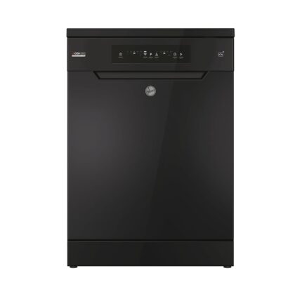 H-DISH 300 Freestanding Dishwasher, 13 Place Settings, Class C, Wi-Fi & Bluetooth, Maxi Tub, Rapid Wash & Start Delay, Black, 60x60x85 cm – HF 3C7L0B-80