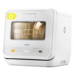 Table Top Dishwasher, Mini Countertop Dishwasher with 6+3 Programs, Steam Wash, Baby Care & Fruit Wash, No plumbing, Delay Start, 72H Storage, Perfect for Singles or…