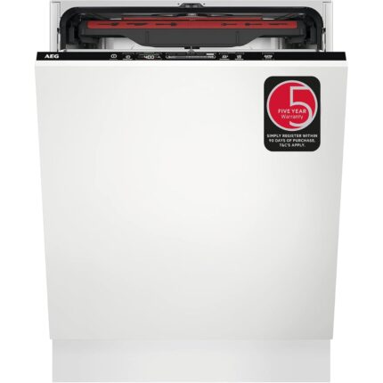 AEG FSS64907Z Fully integrated Dishwasher with AirDry Technology, ‎6000 Series, MaxiFlex Drawer, SatelliteClean, 14 Place Settings, QuickSelect Touchscreen, 550x596x818 mm