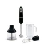 50s Style Hand Blender with Accessories, Variable Speed, Turbo Function