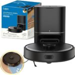 Tapo RV30 Max Plus 5300Pa Robot Vacuum Cleaner with Mop, LiDAR+IMU Dual Navigation, 5300Pa Hyper Suction, Auto-Empty, Robot Hoover, Auto-Charging Robotic Vacuums, Alexa & Google
