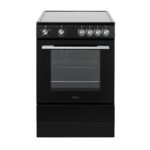 W60CCBLK 68L Freestanding Electric Single Cavity Cooker with 4 Ceramic Hobs