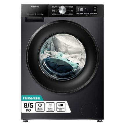 3S Series WD3S8043BB3 Wifi Connected 8Kg and 5Kg Washer Dryer with 1400 rpm – Black – A-D Rated
