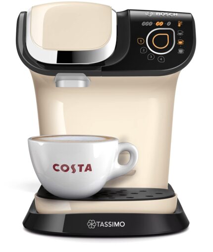 Tassimo by Bosch My Way 2 TAS6507GB Coffee Machine, 1500 Watt, 1.3 Litre – Cream