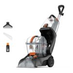 Rapid Power Revive Carpet Cleaner Machine, Rug, Upholstery, Car, Stair Upright Shampooer Washer, Handheld Spot Cleaning Wash Tool, Solution, 1200W, Grey/Orange, CWGRV011