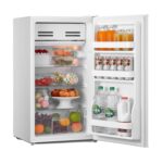 RCD93WH2(E) Under Counter Fridge, 93L Small Fridge with Cooler Box, Interior Light, Removable Glass Shelf, Reversible Door Hinge, Adjustable Legs, Standard Refrigerator,…