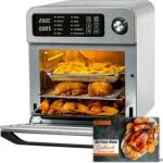 15L Large Air Fryer Oven For Family Digital Knob 1700W 10 in 1 Airfryer Toaster Air Convection Mini Oven electric and grill,Fast Cooking,Cookbook