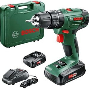 Bosch PSB 1800 LI-2 Cordless Combi Drill Cordless Combi Drill 18V with 2 Batteries & Carry Case