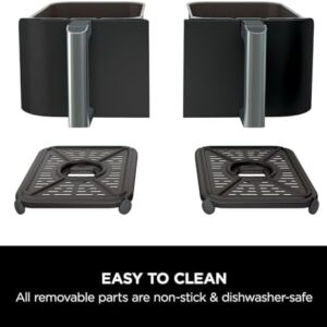 Ninja Foodi Dual Zone Air Fryer AF300UK 6-in-1 7.6L Digital Air Fryer with 2 Drawers – Black - Image 3