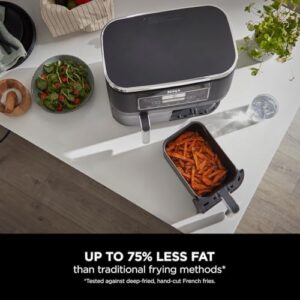 Ninja Foodi Dual Zone Air Fryer AF300UK 6-in-1 7.6L Digital Air Fryer with 2 Drawers – Black - Image 8