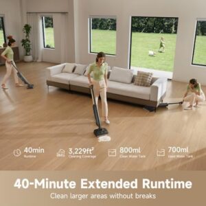 MOVA M10 Cordless Wet Dry Vacuum Cleaner Wet Dry Vacuum Mop with Self-Cleaning & 18000Pa Suction - Image 8