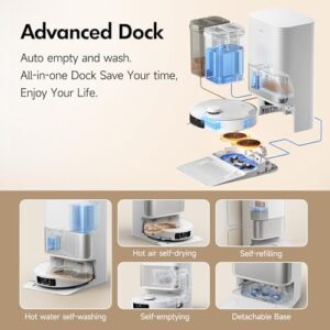 Mova P10 Pro Ultra Robot Vacuum and Mop Robot Vacuum & Mop with 13000Pa Suction and Auto Cleaning Dock - Image 4