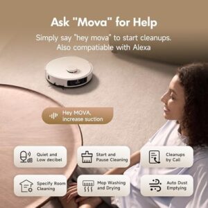 Mova P10 Pro Ultra Robot Vacuum and Mop Robot Vacuum & Mop with 13000Pa Suction and Auto Cleaning Dock - Image 6
