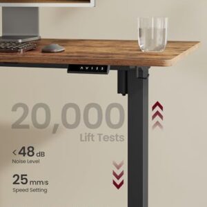 VASAGLE Electric Standing Desk Frame LSD021B02 Electric Height Adjustable Standing Desk Frame with Memory Settings – Black - Image 5