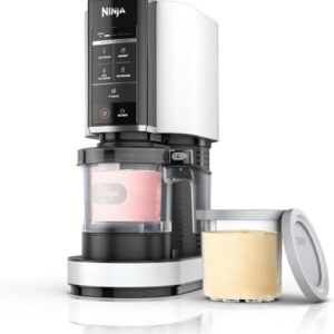 Ninja CREAMi Ice Cream Maker NC300 Ice Cream Maker with 5 One-Touch Programs – White